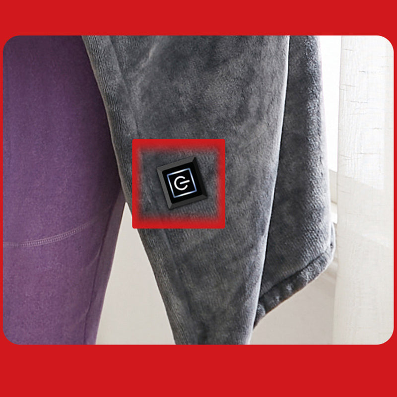 Koslund™ USB-varmesjal for skuldrene i dobbeltsidig fleece