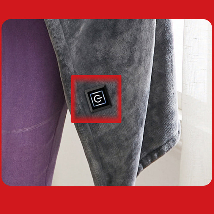 Koslund™ USB-varmesjal for skuldrene i dobbeltsidig fleece