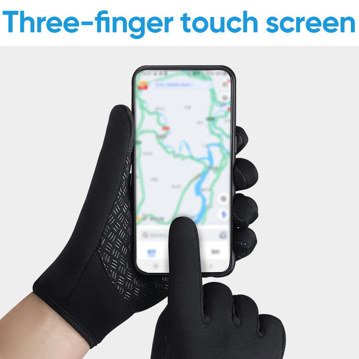 Koslund™ Varme vinterhansker med 3 touchfingre og glidelås