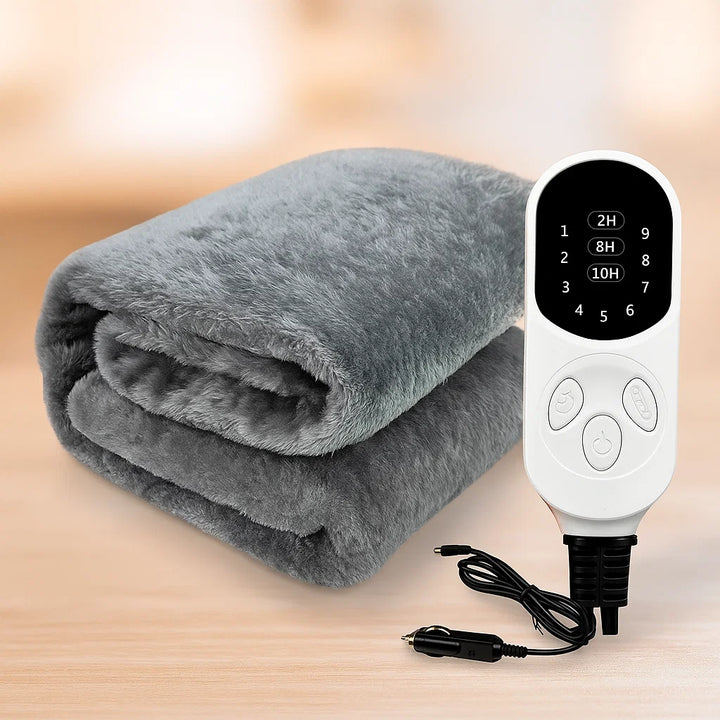 Koslund™ Elektrisk varmepledd til bil 12V med 9 nivåer og timer