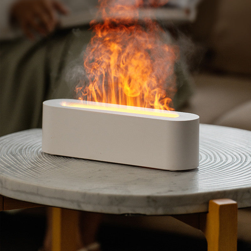 Vulkan aroma diffuser med 7 lysfarger og eterisk olje 10 ml