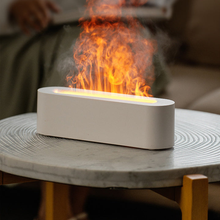 Vulkan aroma diffuser med 7 lysfarger og eterisk olje 10 ml