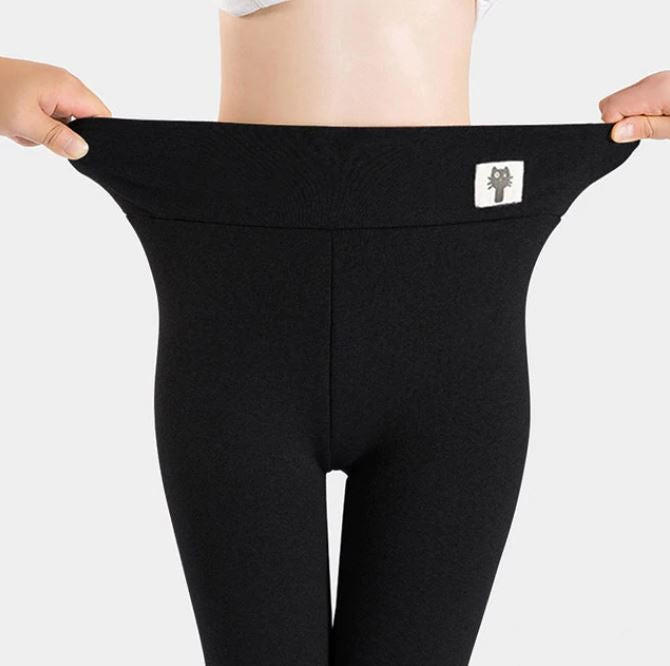 Koslund™ Tykke fleecefôrede termoleggings til dame