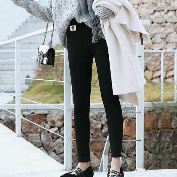 Koslund™ Tykke fleecefôrede termoleggings til dame