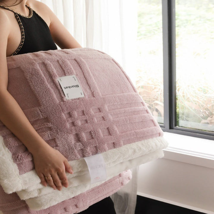 Koslund™ Myk jacquardpledd med luftig 3D-struktur