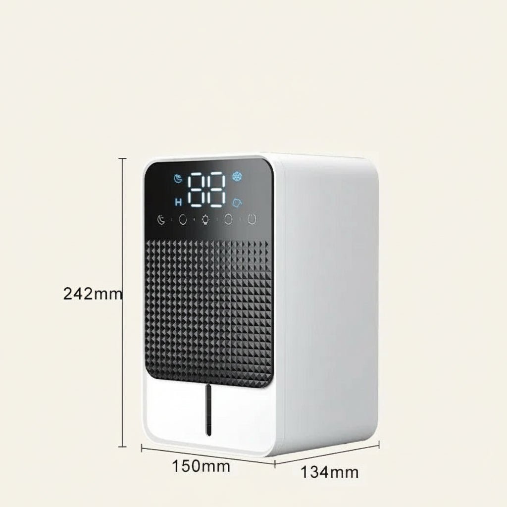 Koslund™ Kompakt avfukter 25 W med LED-berøringspanel og 1,5 liters tank