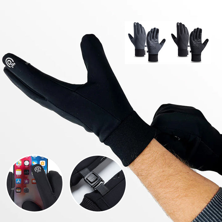 Koslund™ Varme vinterhansker til herre med touchfingre og godt grep