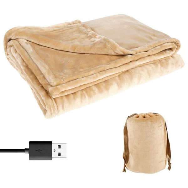 Koslund™ Trådløst USB-varmeteppe i flanell med plass til to