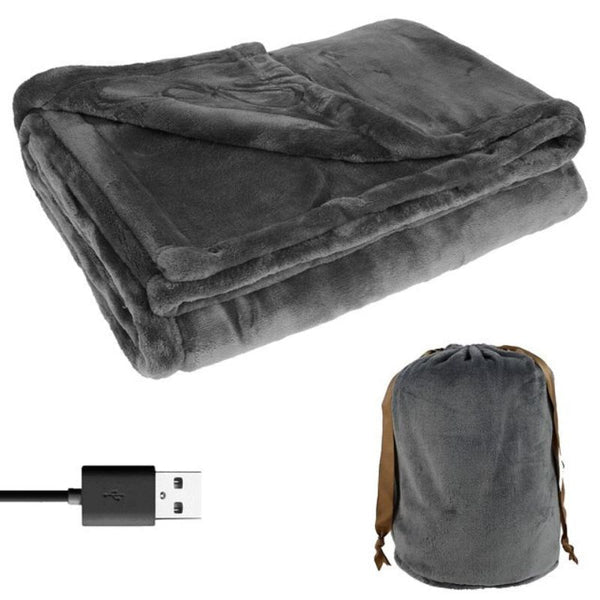 Koslund™ Trådløst USB-varmeteppe i flanell med plass til to