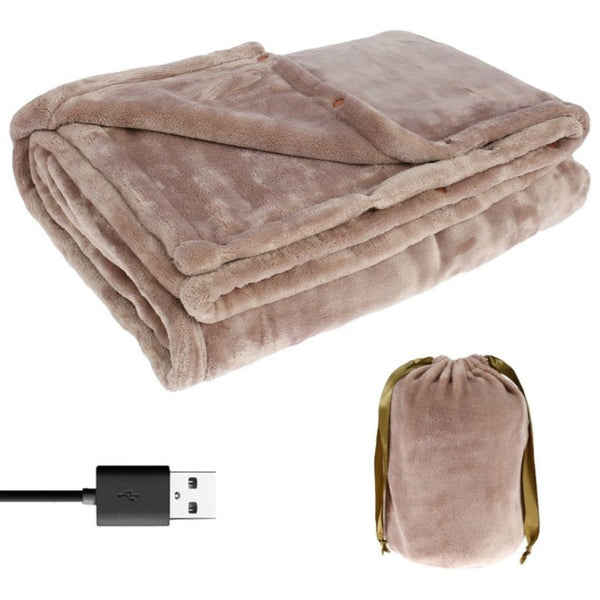 Koslund™ Trådløst USB-varmeteppe i flanell med plass til to