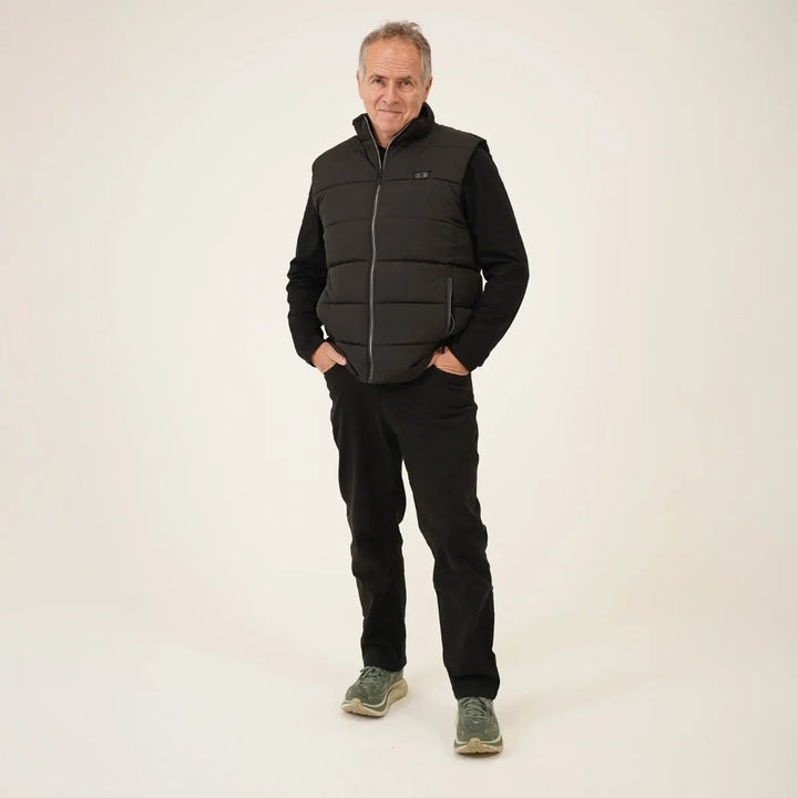 Koslund™ Varmevest herre med varmesoner foran, bak og i nakken