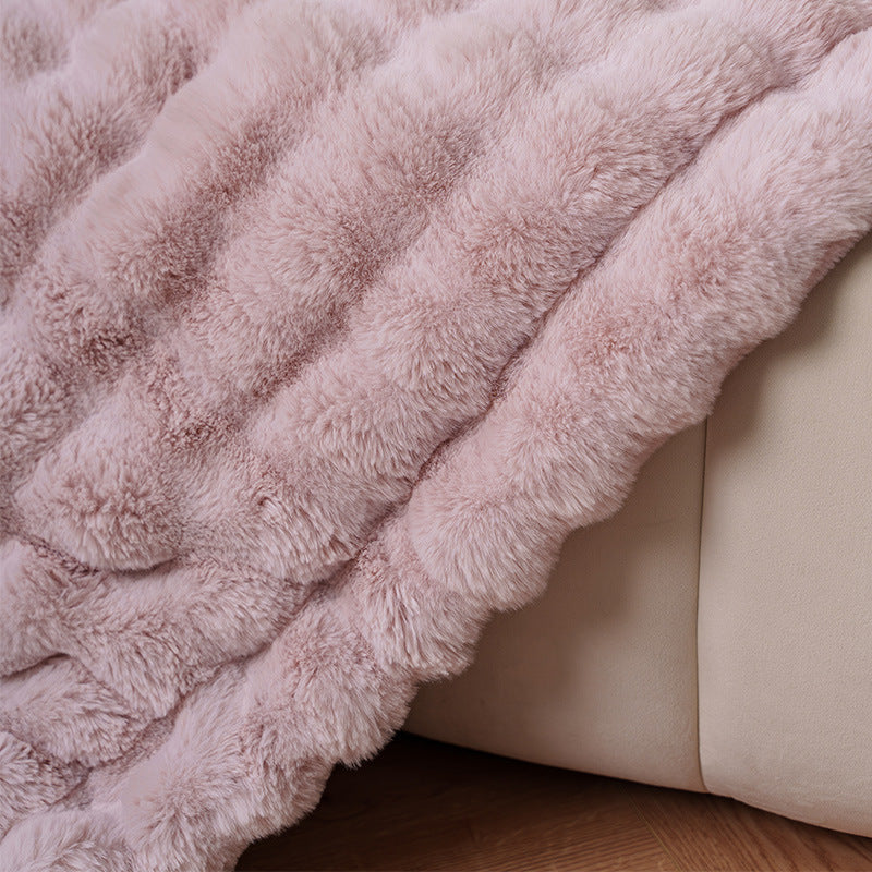 Koslund™ Fløyelsmykt luksuspledd til sofaen og sengen