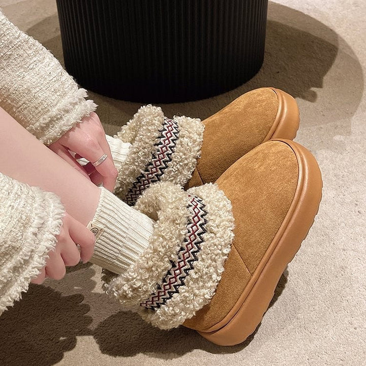 Koslund™ Tøfler dame med plysjfôr og trendy detaljer
