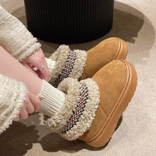 Koslund™ Tøfler dame med plysjfôr og trendy detaljer
