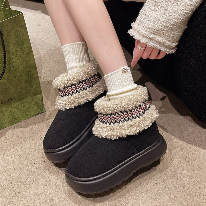 Koslund™ Tøfler dame med plysjfôr og trendy detaljer