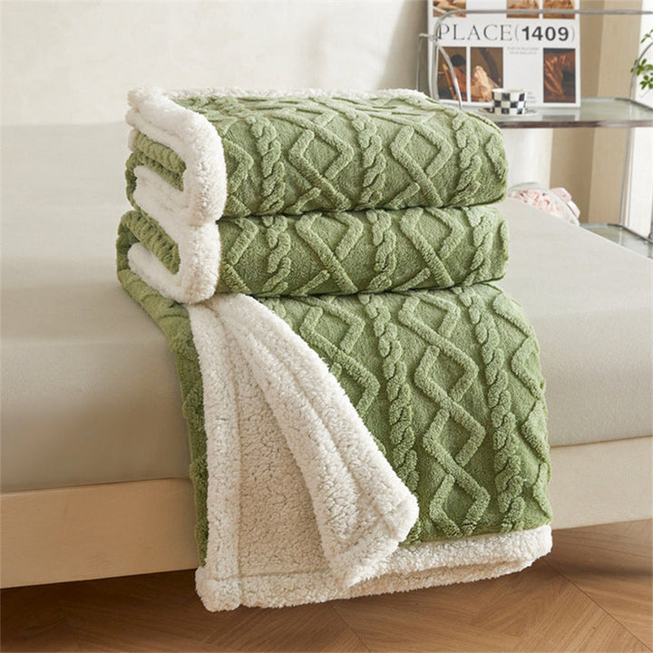 Koslund™ Fløyelsmykt pledd i mikrofiber, stort nok til å pakke seg inn