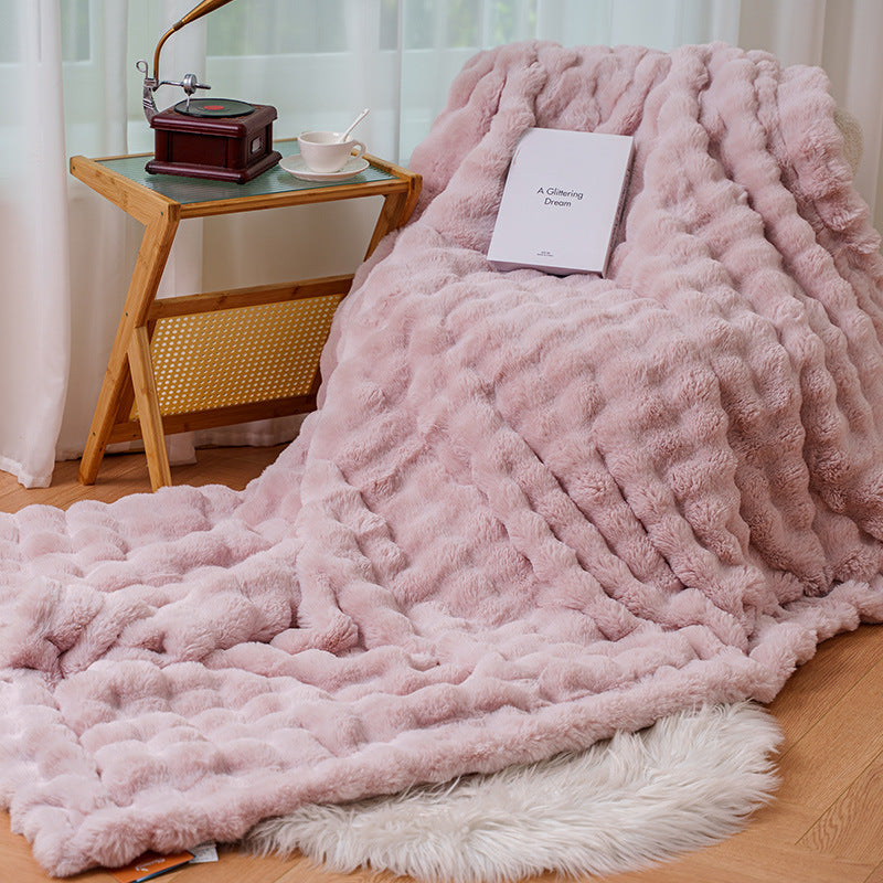 Koslund™ Fløyelsmykt luksuspledd til sofaen og sengen