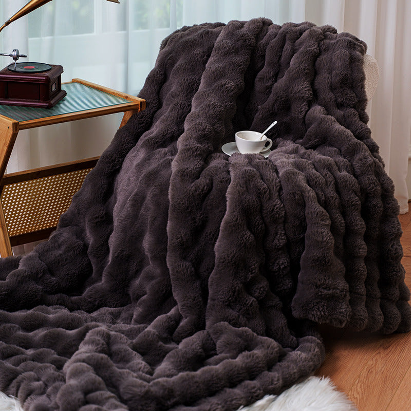 Koslund™ Fløyelsmykt luksuspledd til sofaen og sengen