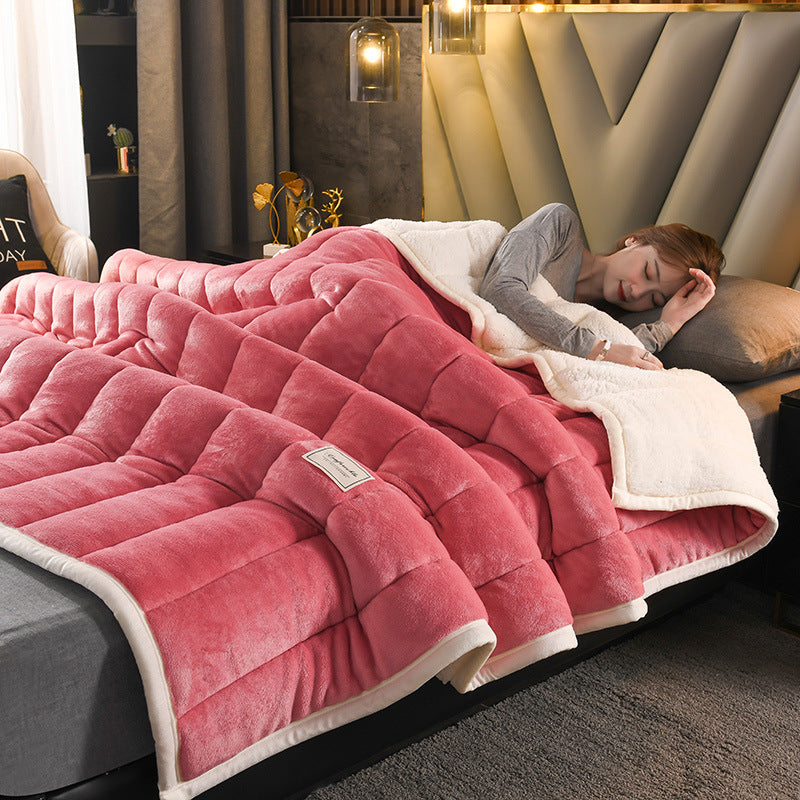 Koslund™ Vinterteppe i flanellfleece, puster og varmer i seng og sofa