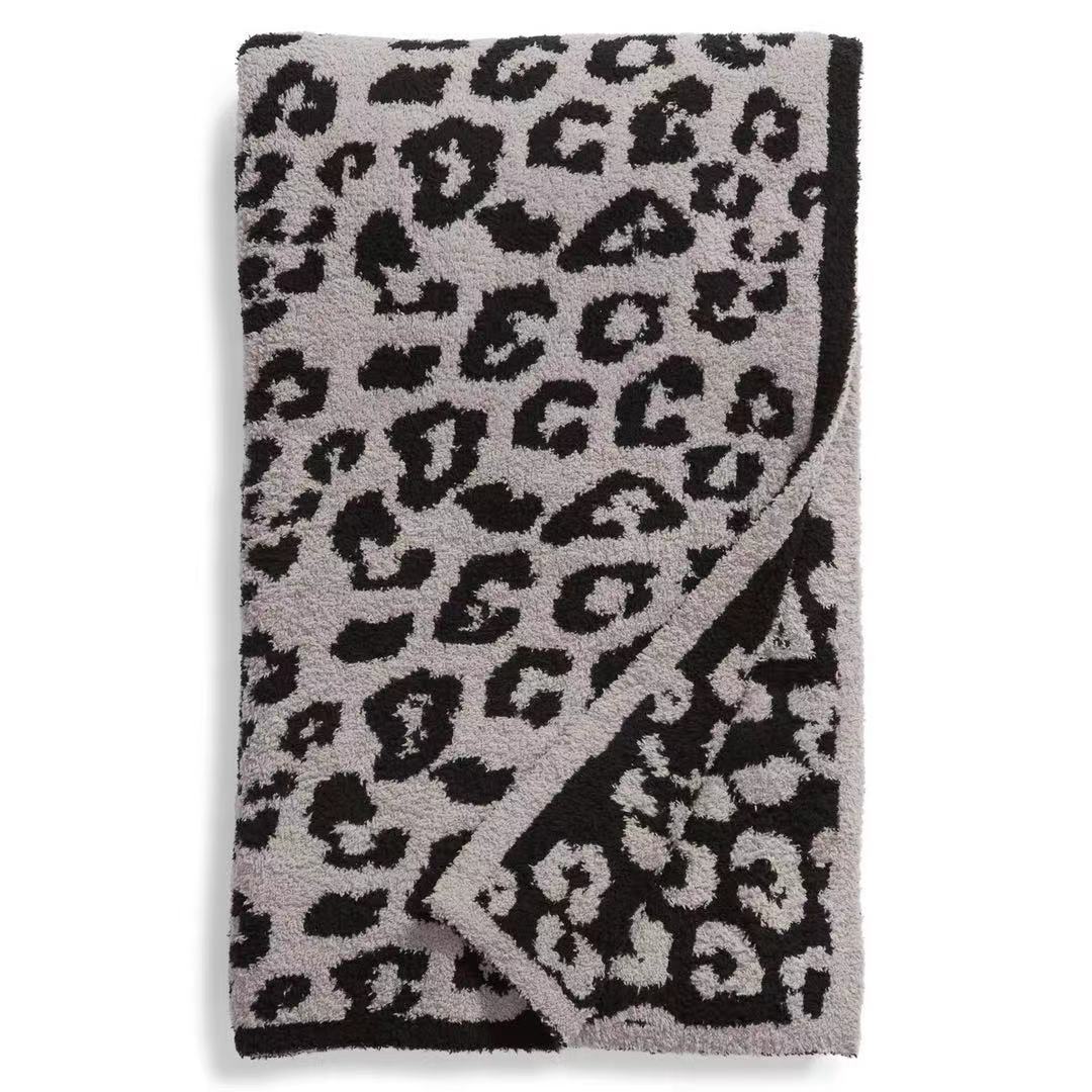 Koslund™ Pledd med leopardmønster, ekstra mykt og tåler maskinvask