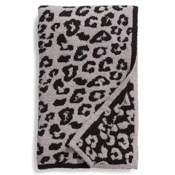 Koslund™ Pledd med leopardmønster, ekstra mykt og tåler maskinvask