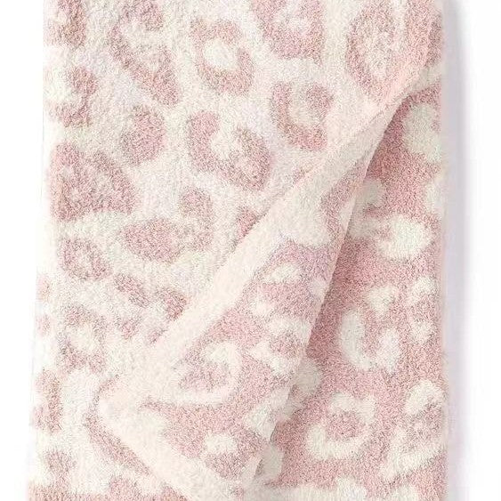 Koslund™ Pledd med leopardmønster, ekstra mykt og tåler maskinvask