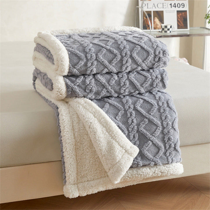 Koslund™ Fløyelsmykt pledd i mikrofiber, stort nok til å pakke seg inn