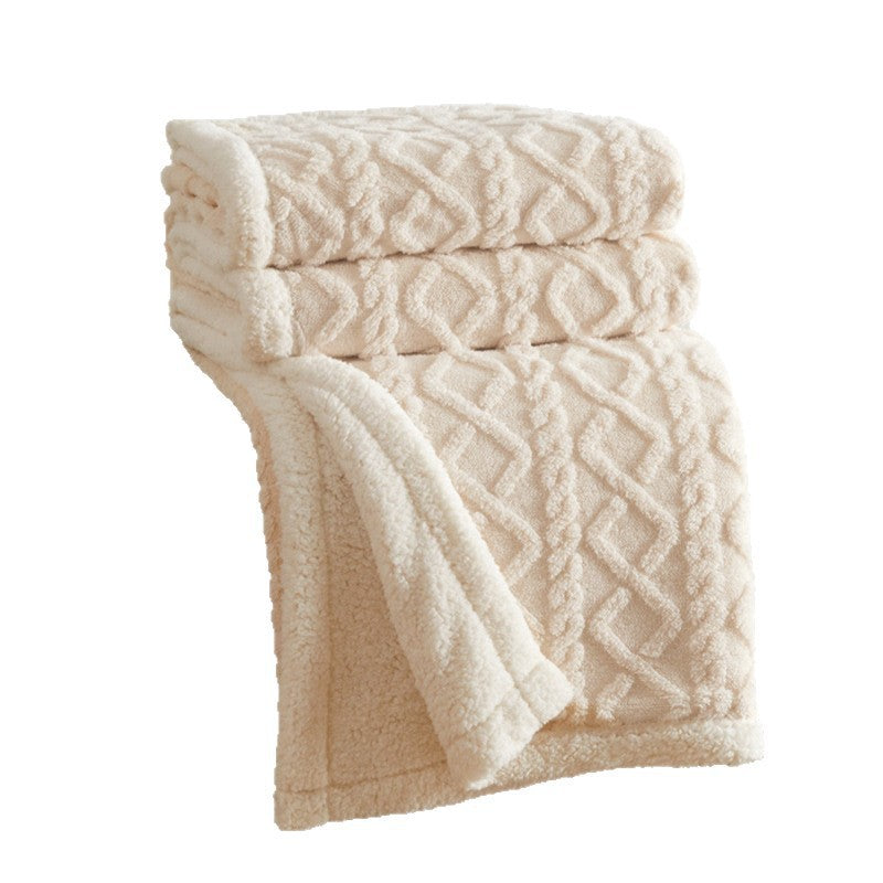 Koslund™ Fløyelsmykt pledd i mikrofiber, stort nok til å pakke seg inn