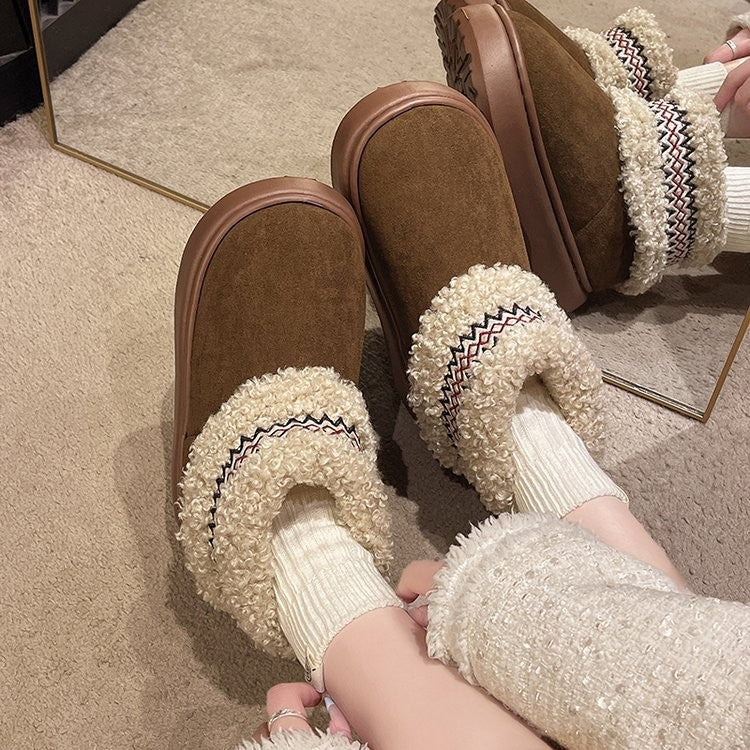 Koslund™ Tøfler dame med plysjfôr og trendy detaljer