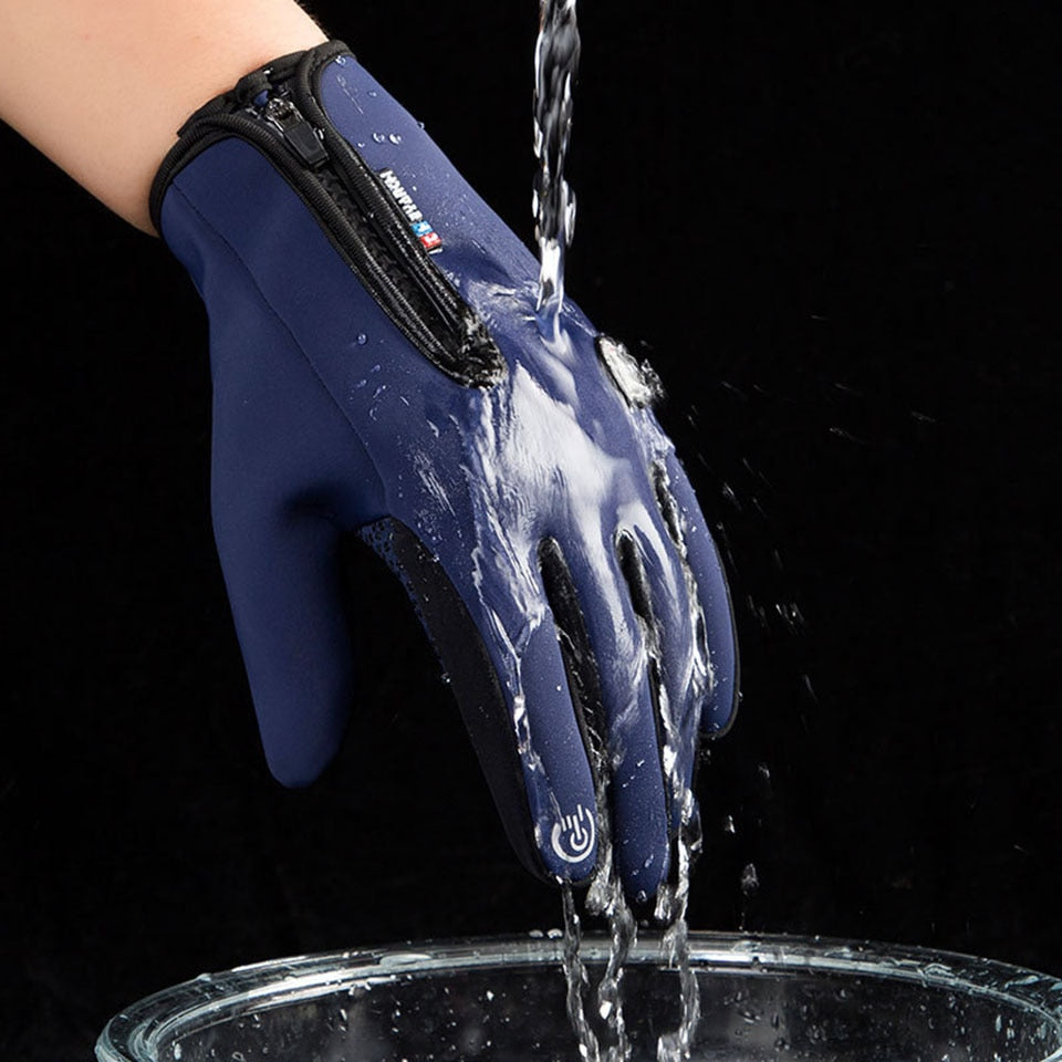 Vanntette vinterhansker med touchfingre og varmt fôr