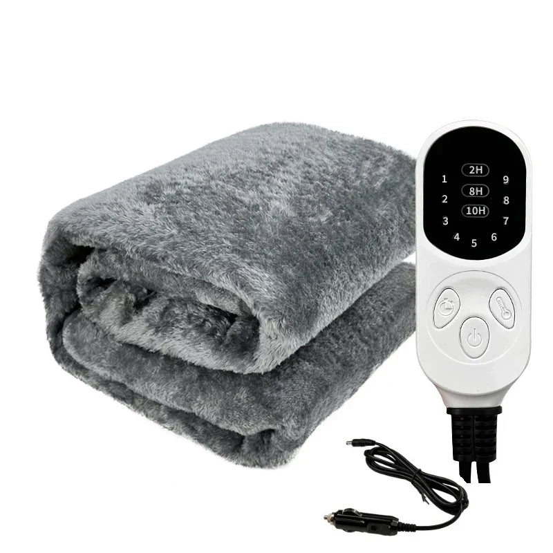 Koslund™ Elektrisk varmepledd til bil 12V med 9 nivåer og timer