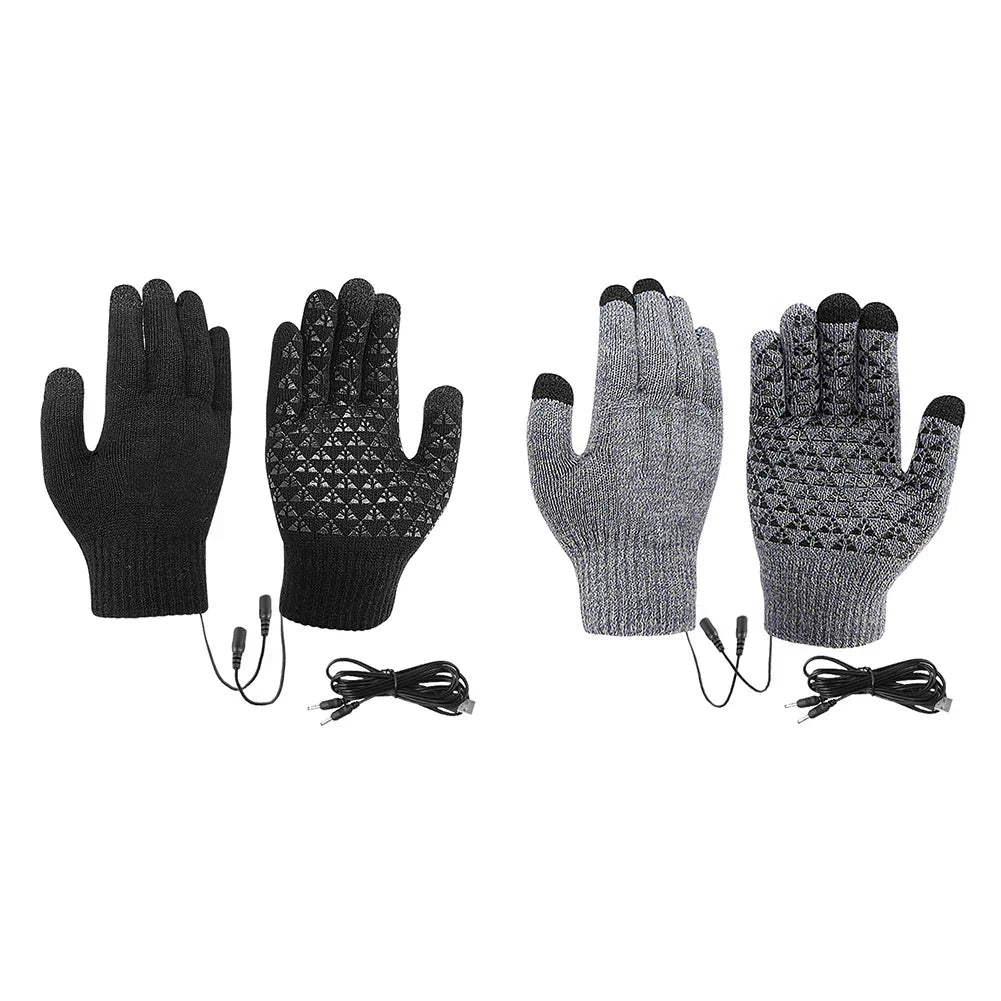 Koslund™ USB-oppvarmede hansker med touchfingre og sklisikkert grep
