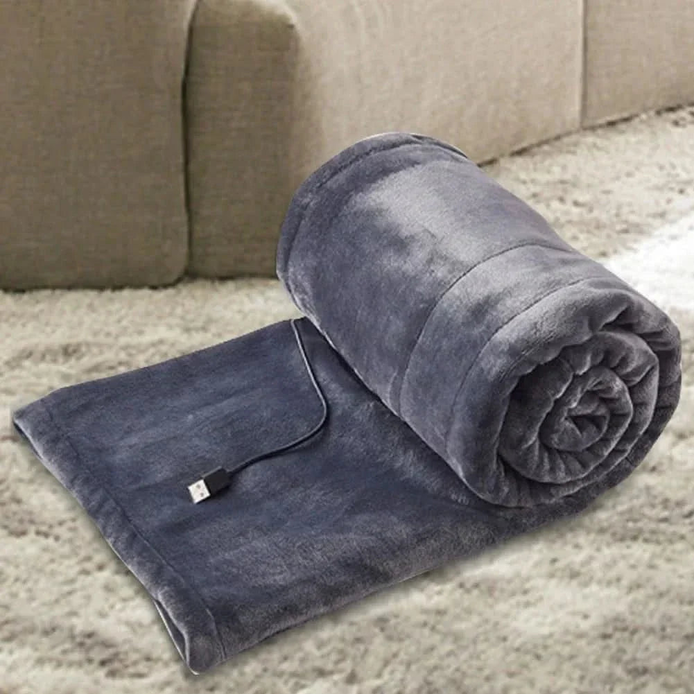 Koslund™ USB-varmeteppe i myk fleece med tre varmenivåer