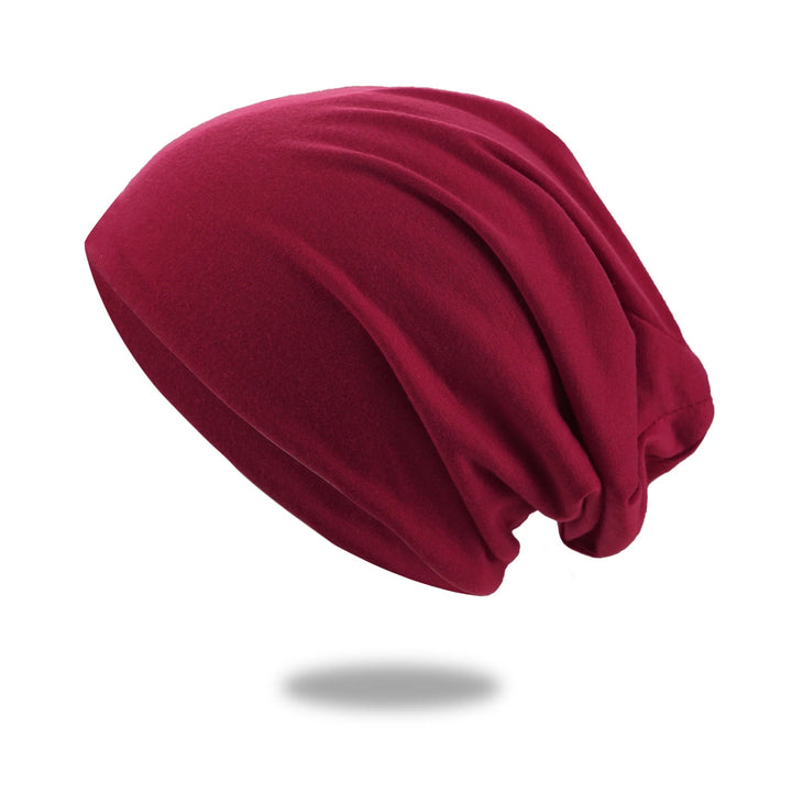 Koslund™ Slouch beanie i pustende strikk med stretch