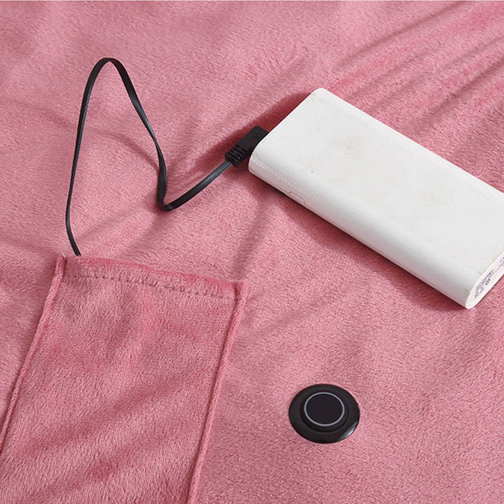 Koslund™ Bærbart USB-varmeteppe med lomme til powerbank
