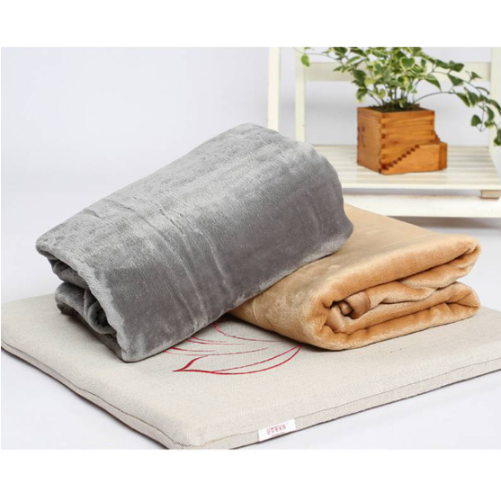 Koslund™ Supermykt fleecepledd med fuskepels for sofa og seng