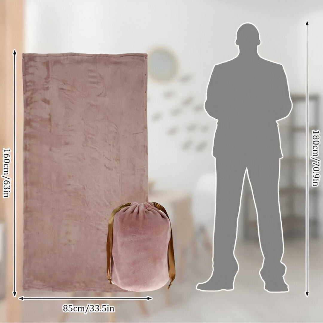 Koslund™ Trådløst USB-varmeteppe i myk flanell for to
