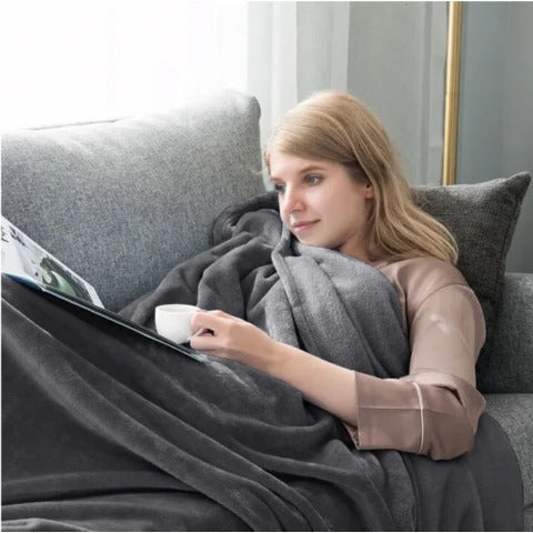 Koslund™ Vendbart vanntett og varmt pledd for sofa og seng