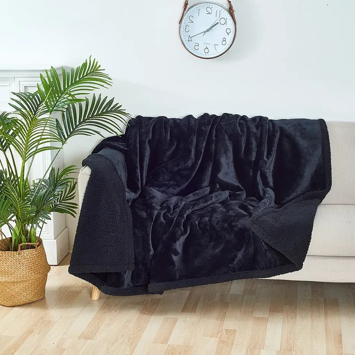 Koslund™ Vendbart vanntett og varmt pledd for sofa og seng