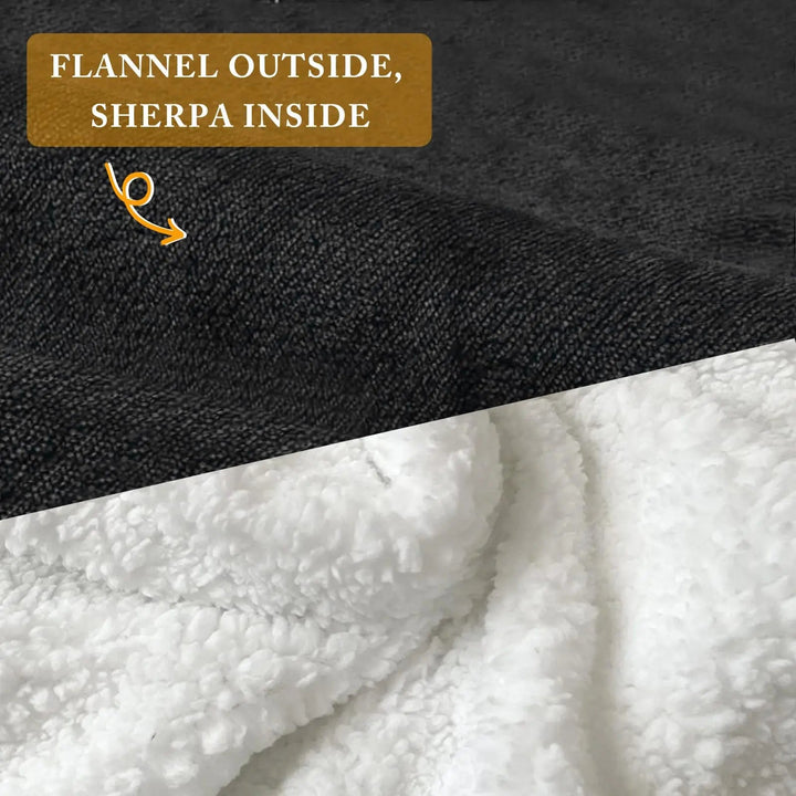 Koslund™ Gigantisk oversized teppegenser i tykk børstet fleece