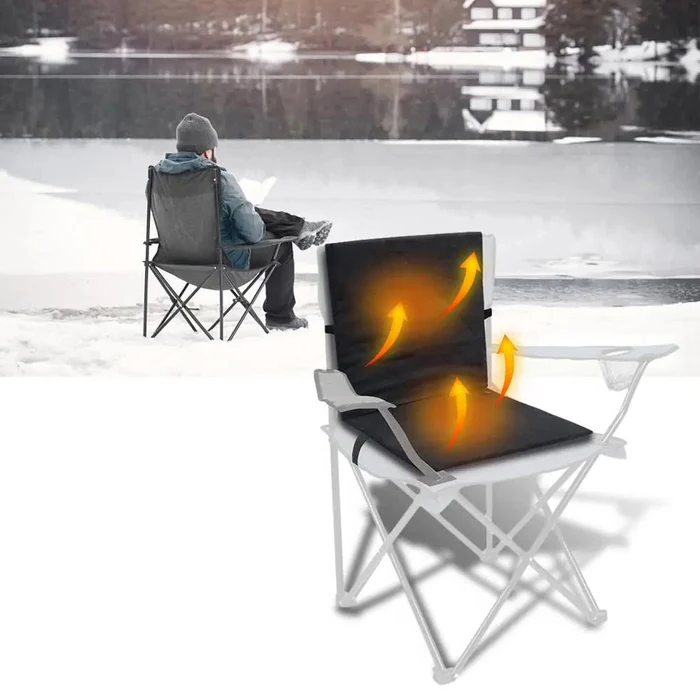 Koslund™ Sammenleggbar varmepute for sete med USB og tre nivåer