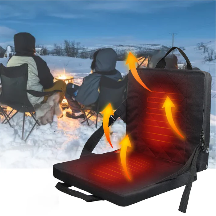 Koslund™ Sammenleggbar varmepute for sete med USB og tre nivåer