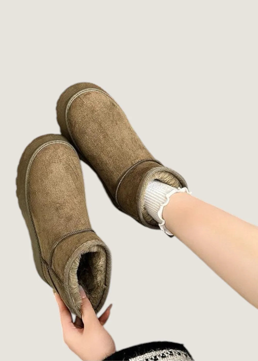Koslund™ Fôrede vinterstøvletter unisex med sklisikker såle