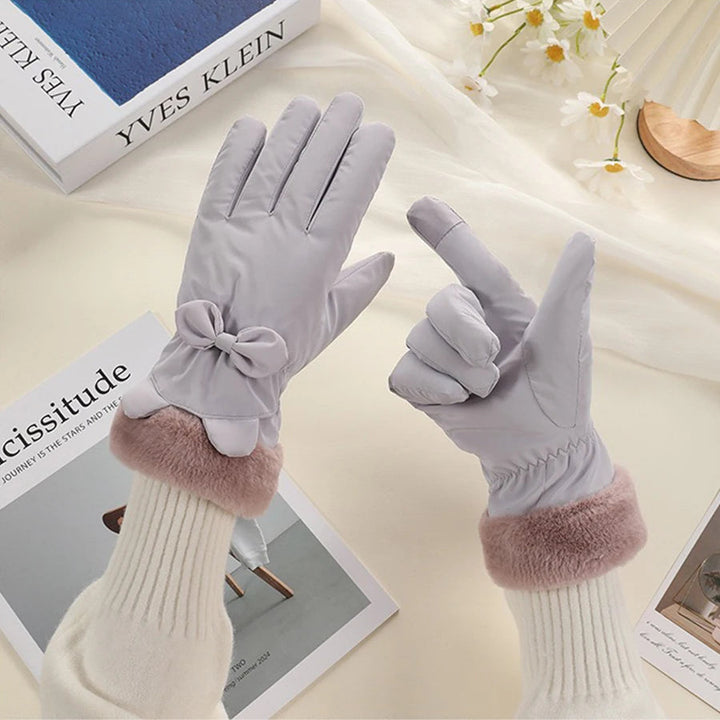 Koslund™ Elegante vanntette touchhansker med sløyfe