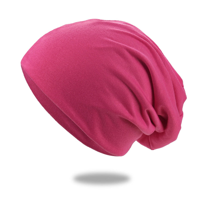 Koslund™ Slouch beanie i pustende strikk med stretch