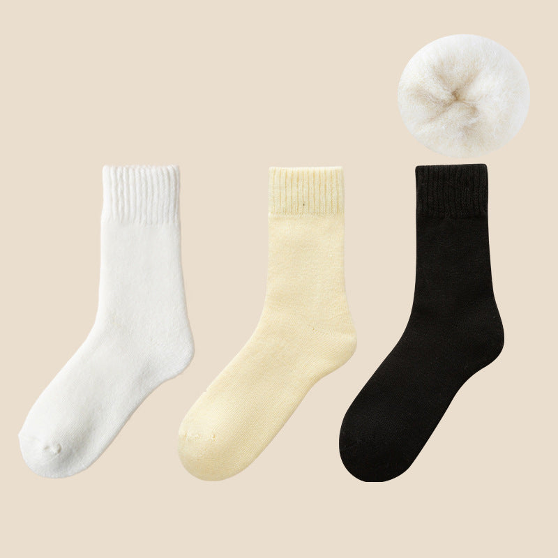 Fôrede varmesokker unisex med mykt fleecefôr, 3 par