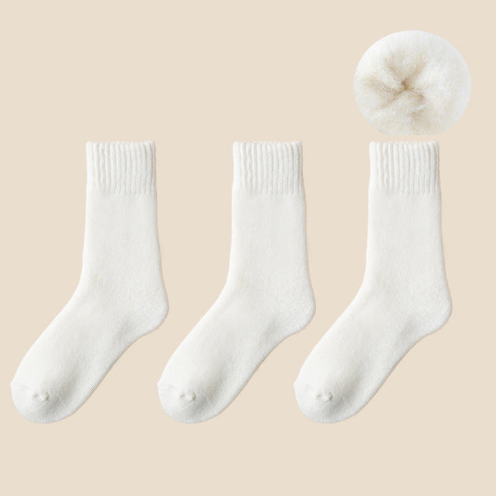 Fôrede varmesokker unisex med mykt fleecefôr, 3 par